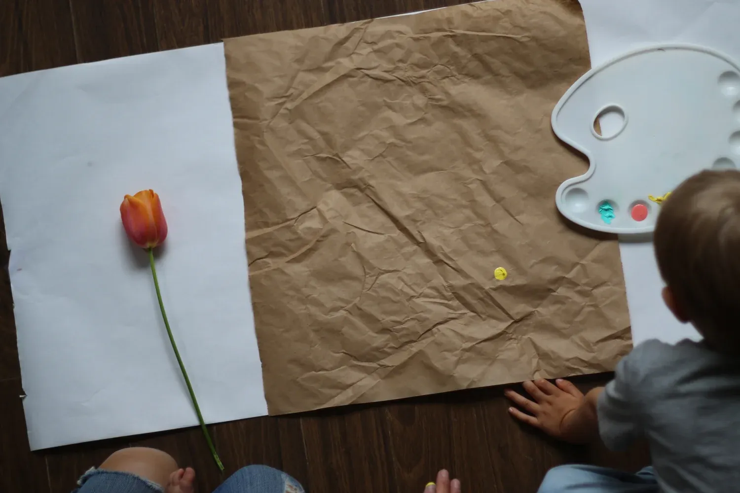 DIY Flower Wrapping Paper